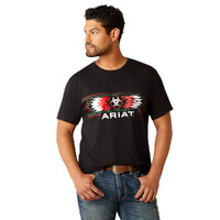 Ariat Mens Sw Mexico S/S Tee (10055156) Black