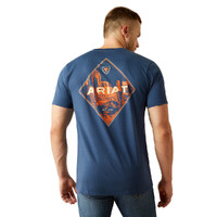 Ariat Mens Diamond Valley S/S Tee (10054769) Space Blue