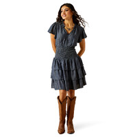 Ariat Womens Stellar Dress (10054548) Medium Blue Chambray
