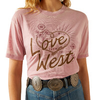 Ariat Womens West S/S Tee (10054551) Zephyr