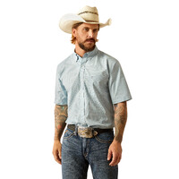 Ariat Mens Pro Series Glennie Classic Fit S/S Shirt (10054683) Turquoise