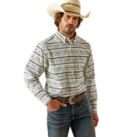 Ariat Mens Judge Classic Fit L/S Shirt (10054694) Teal