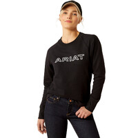 Ariat Womens Benica Team Sweatshirt (10058586) Black Team