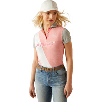 Ariat Womens Taryn Polo (10055248) Flamingo Pink/Coral Paradise