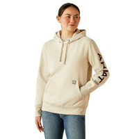 Ariat Womens Rebar Graphic Hoodie (10055111) Moonbeam/Blackberry