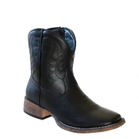 Roper Womens Shay Square Toe Western Boots (21904634) Black