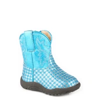 Roper Infants Cowbaby Glitter Gleam Western Boots (16901497) Blue