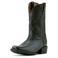 Ariat Mens Sport Narrow Cutter Toe Western Boots (10063960) Black Deertan