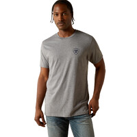 Ariat Mens Iron Ranch Arch S/S Tee (10062413) Graphite Heather