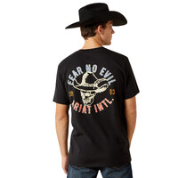 Ariat Mens Stitched Skull S/S Tee (10062423) Black