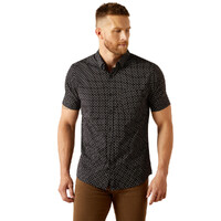 Ariat Mens Mars Modern S/S Shirt (10058984) Black