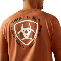 Ariat Mens Loft Simple Seal S/S Tee (10058887) Chutney
