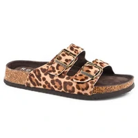 Roper Womens Delilah Western Sandals (21607577) Leopard Faux Hair on Hide
