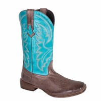 Roper Womens Lindsey Western Boots (21910711) Brown/Blue Leather