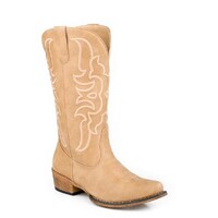 Roper Womens Riley Flextra Cord Western Boots (21566683) Beige