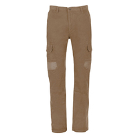 Jonsson Mens ActionFit Twill Stretch Trousers (SA1701) (S1701R) Dark Khaki [GD]