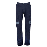 Jonsson Mens ActionFit Twill Stretch Trousers (SA1701) (S1701R) Navy [GD]