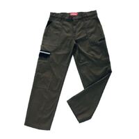 Jonsson Mens Multi Purpose Hi Vis Cargo Pants (I2001R) Olive [SD]