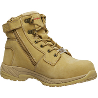 KingGee Womens Tradie Side Zip Safety Boots (K27380.WHE) Wheat