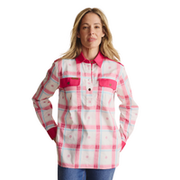 S.Kidman Womens Camfield Full Button L/S Print Shirt (1SHW00029) Pink