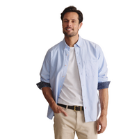 S.Kidman Mens Aberdeen Full Button L/S Dress Shirt (1SHM00001) Pale Blue