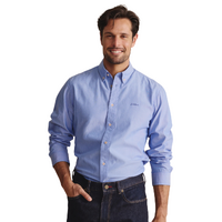 S.Kidman Mens Galston Full Button L/S Dress Shirt (1SHM00006) Blue