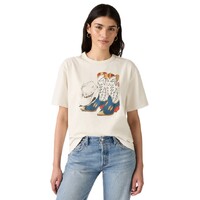 Levi's Womens Cowboy Boot and Hat S/S Tabor Tee (001MX-0007) Egret