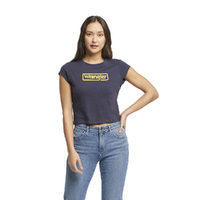 Wrangler | Classics Womens Fitted Tee (W/091068/420) Vintage Navy