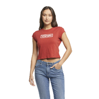 Wrangler | Classics Womens Fitted Tee (W/091068/358) Vintage Red