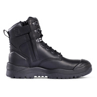 Mongrel High Leg Zip Sider Safety Boots w/ Scuff Cap (561020) Black