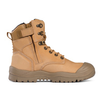 Mongrel High Leg Zip Sider Safety Boots w/ Scuff Cap (561050) Wheat