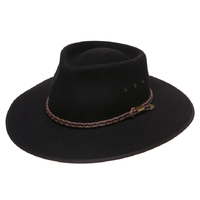 Statesman Countryman Wool Felt Hat (S0066672) Black