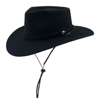Statesman Childrens Aussie Hat (S0080090) Black [SD]