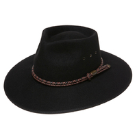 Statesman Countryman Rabbit Fur Felt Hat (S0040090) Black