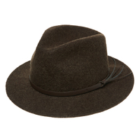 Statesman Bradbury Traveller Wool Felt Hat (M00049BF) Forest [SD]