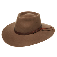 Statesman Big Australian WOOL Fur Felt Hat (S0116580) Light Brown