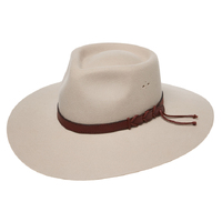 Statesman Big Australian Wool Felt Hat (S0116581) Silver Belly