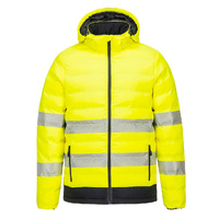 Portwest Mens Hi Vis Heated Tunnel Jacket (S548YBR) Yellow/Black  [GD]