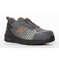 New Balance Mens Speedware Composite Toe Shoes (MIDSPWR) Grey/Orange