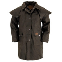 Outback Trading Childrens Oilskin Duster Coat (2602) Brown