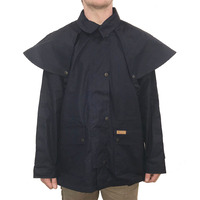 Outback Trading Mens Dry Wax Short Coat (60052) Navy  [GD]