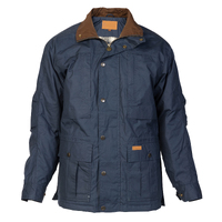 Outback Trading Mens Drover Dry Wax Jacket (6189) Navy