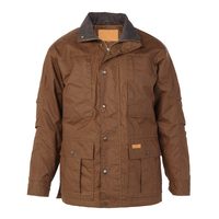 Outback Trading Mens Drover Dry Wax Jacket (6189) Brown