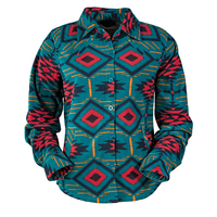 Outback Trading Womens Eleanor Big Shirt (42185) Teal [SD]