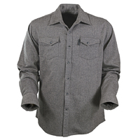 Outback Trading Mens Declan Shirt Jacket (42240) Black [SD]