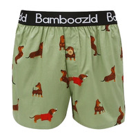 Bamboozld Mens Weiner Bamboo Boxer Shorts (BBW22UBSWEINER) Sage