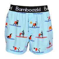 Bamboozld Mens Cowabunga Bamboo Boxer Shorts (BBS22UBSCOWABUNGA) Blue