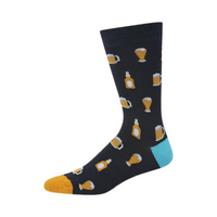 Bamboozld Socks Mens Beer Bamboo Socks (BBS18BEERR) Navy