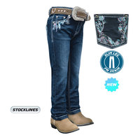 Pure Western Girls Madison Slim Leg Jeans (PCP5200158) Midnight