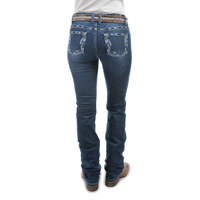 Pure Western Womens Louisiana Relaxed Rider Jeans (PCP2210218) Twilight